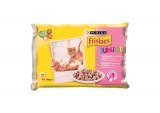 FRISKIES kaķu konservi gaļas gabaliņi mērcē, Juniors, 4-paka x 10 Piemērota barība kaķēniem līdz 1 gada vecumam