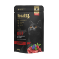 BULTI konservs kaķiem, 100 g BULTI pastēte kaķiem ar liellopu gaļu, dzērvenēm un kaķumētru